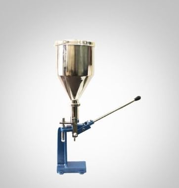 Polished Manual Henna Paste Filling Machine, Filler Machine | Liquid Paste Filling Machine | Bottle Filler Machine for Cosmetic Capacity: 10 Kg Approx Used for Making Cones