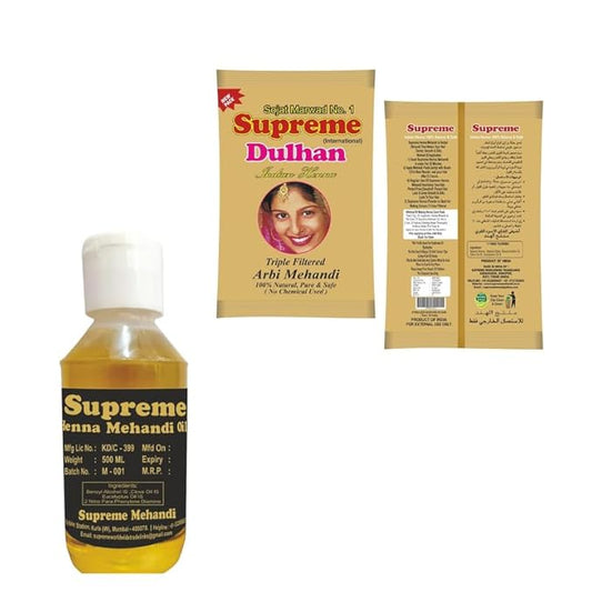 Filter Powder + Mehandi Oil 250 Ml Both Set Combo Pack