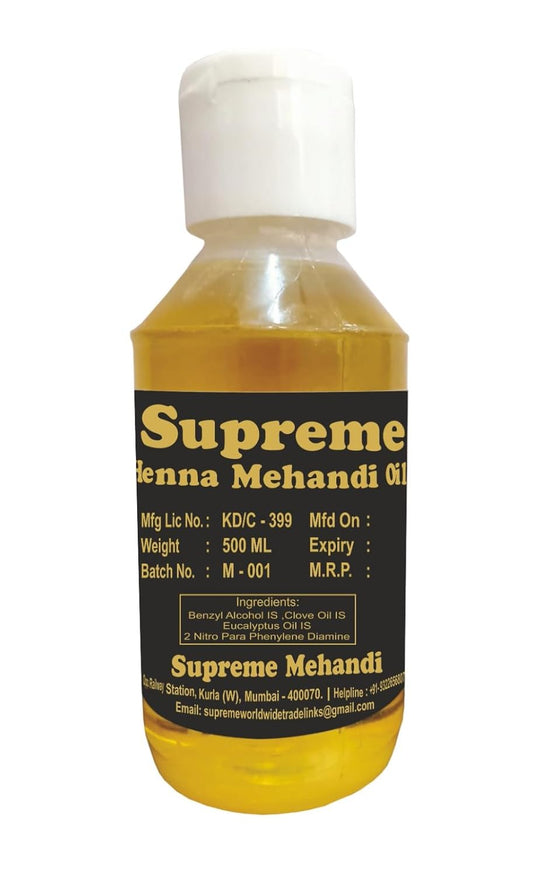 Supreme Dulhan Mehendi Oil | Mehendi Oil For Making Mehendi Cones Henna Oil | Mehandi Oil | For Hands | Pure Mehendi Oil | Pure Mehandi Oil | 250 ml